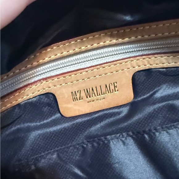 MZ Wallace Quilted Black Bag with Silver Accents - Picture 4 of 5